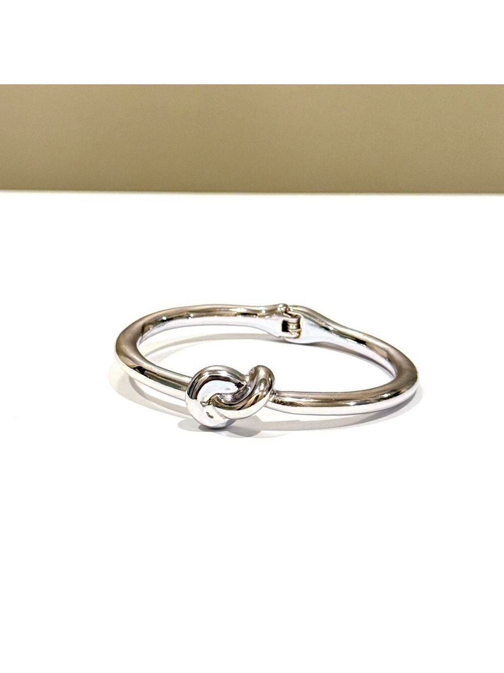 THE LIMITED Polished Silver Knot Hinge Bracelet | NWT
